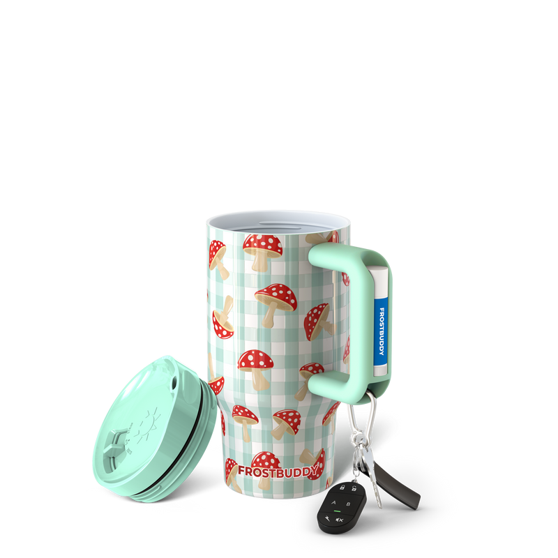 Mug Buddy 16oz | Gingham Mushroom